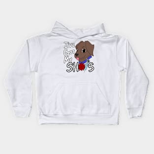 I've Got My Shots (Chocolate Lab, COVID) Kids Hoodie